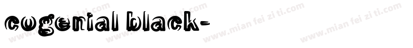 cogenial black字体转换